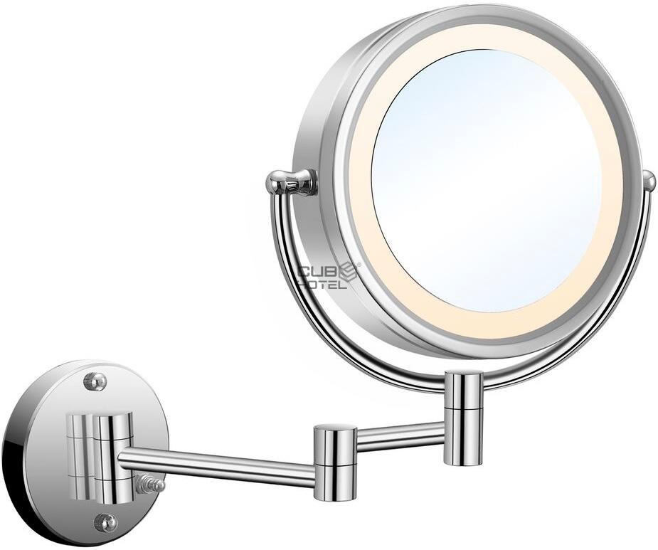 Espelho Aumento LED X3 e Real